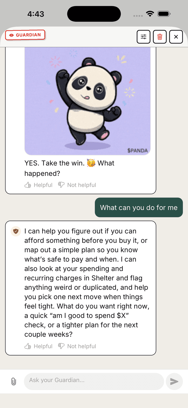 Shelter Guardian providing proactive financial protection